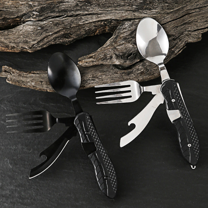 Opvouwbaar Campingbestek met Flesopener