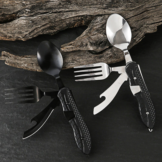 Opvouwbaar Campingbestek met Flesopener