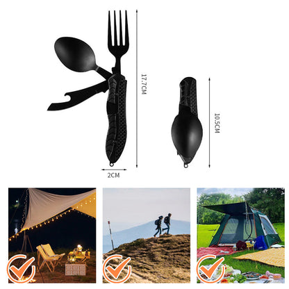 Opvouwbaar Campingbestek met Flesopener