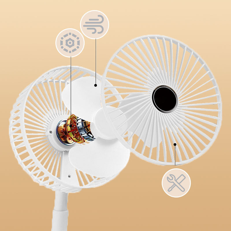 Opvouwbare plug-in ventilator met instelbare hoek