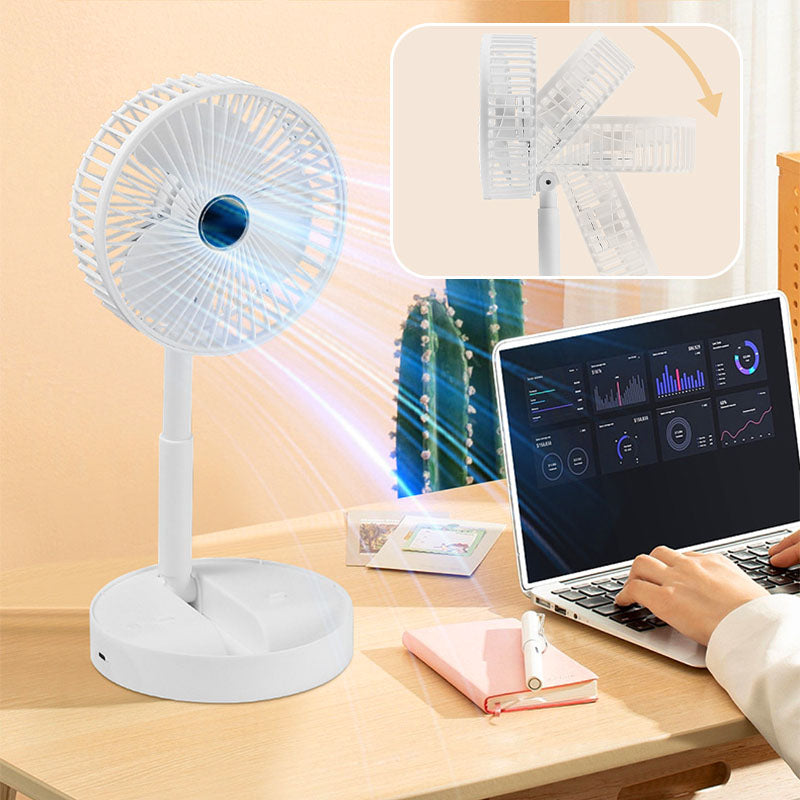 Opvouwbare plug-in ventilator met instelbare hoek