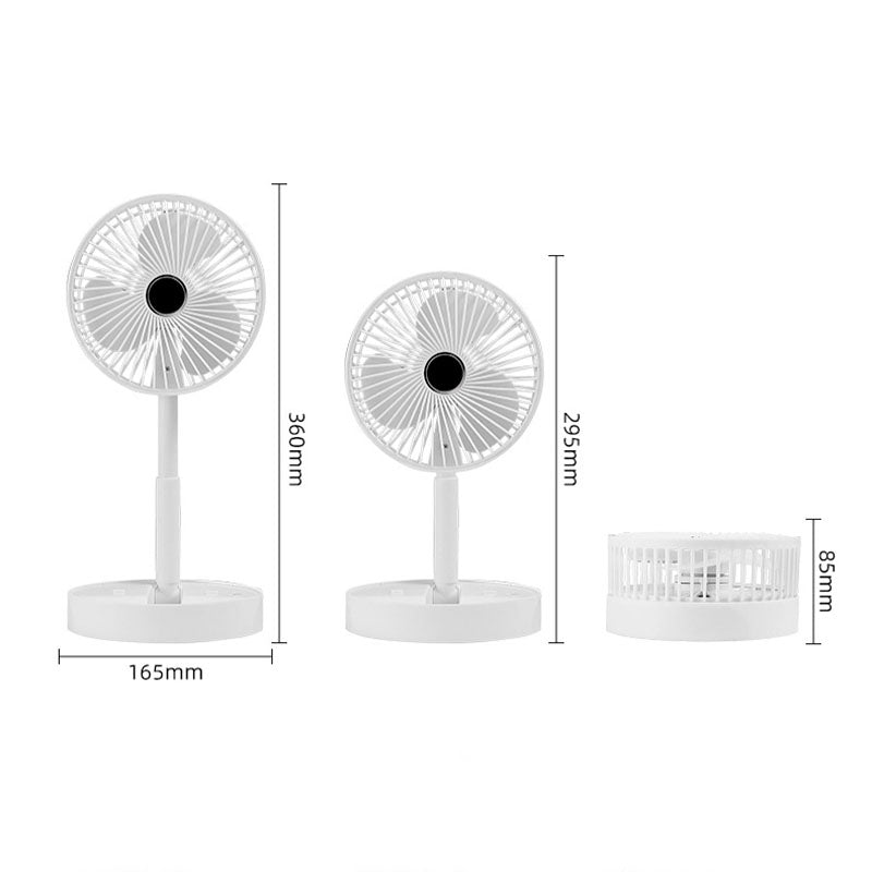Opvouwbare plug-in ventilator met instelbare hoek