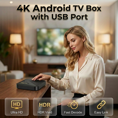 4K Android TV-box met Bluetooth en USB-poort M98-M5