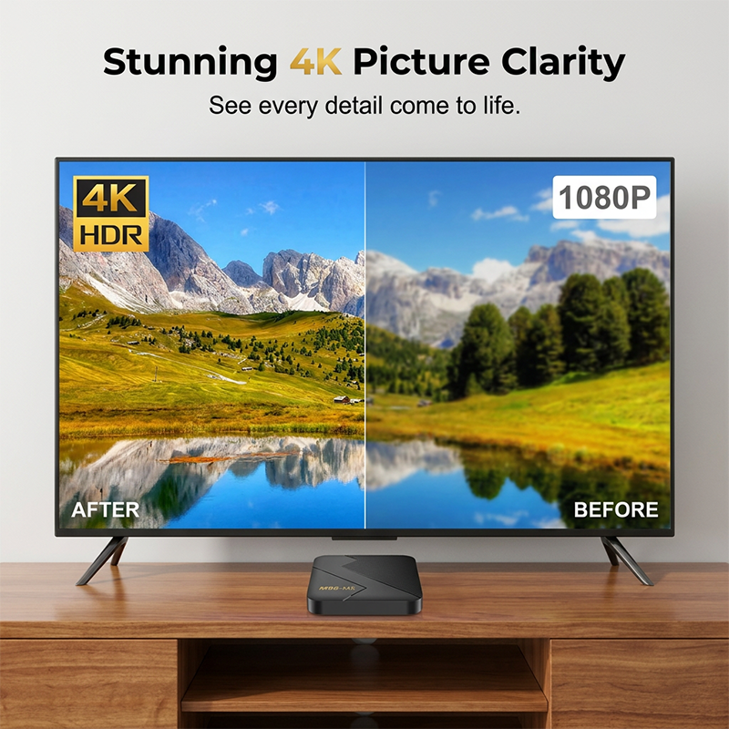 4K Android TV-box met Bluetooth en USB-poort M98-M5