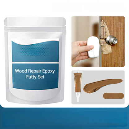 Kneedbare epoxy houtplamuur set met kleurstof