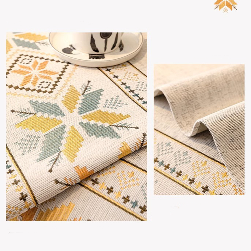 Antislip chenille bankkussenhoes met geometrisch patroon