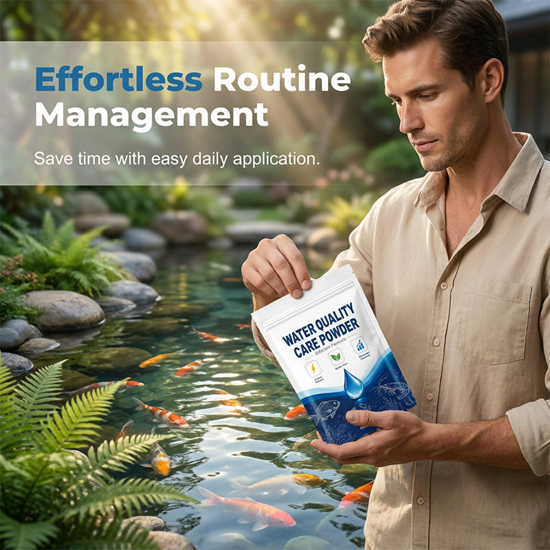 Snelwerkend waterzuiveringspoeder voor helder aquariumwater
