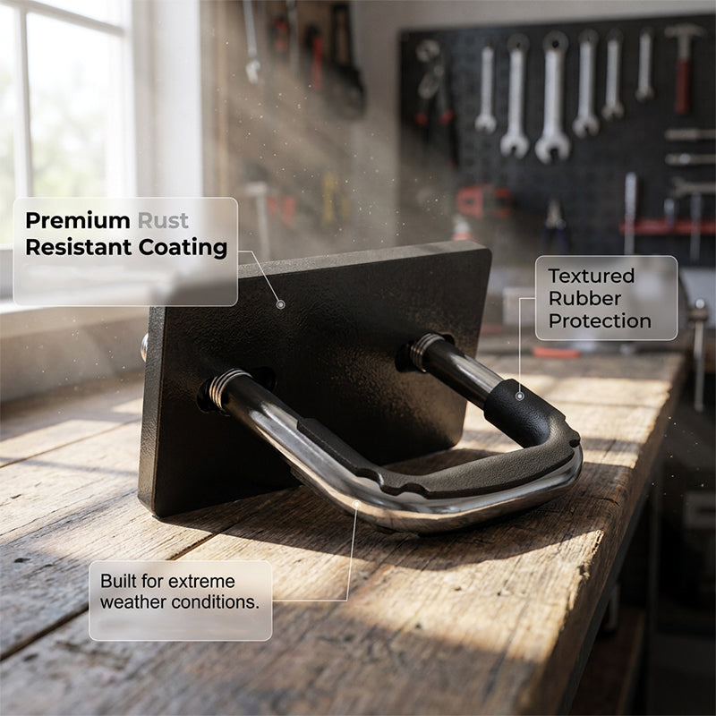 Robuuste anti-rammelklem voor trekhaak met rubberen coating