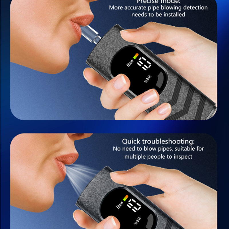 Oplaadbare alcoholtester met lcd-scherm en spraakmelding | LN50549286HEI