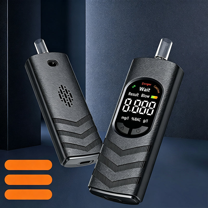 Oplaadbare alcoholtester met lcd-scherm en spraakmelding | LN50549286HEI