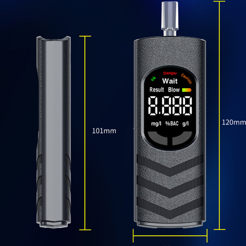 Oplaadbare alcoholtester met lcd-scherm en spraakmelding | LN50549286HEI