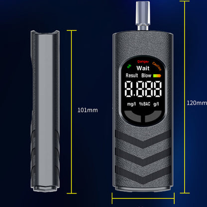 Oplaadbare alcoholtester met lcd-scherm en spraakmelding | LN50549286HEI