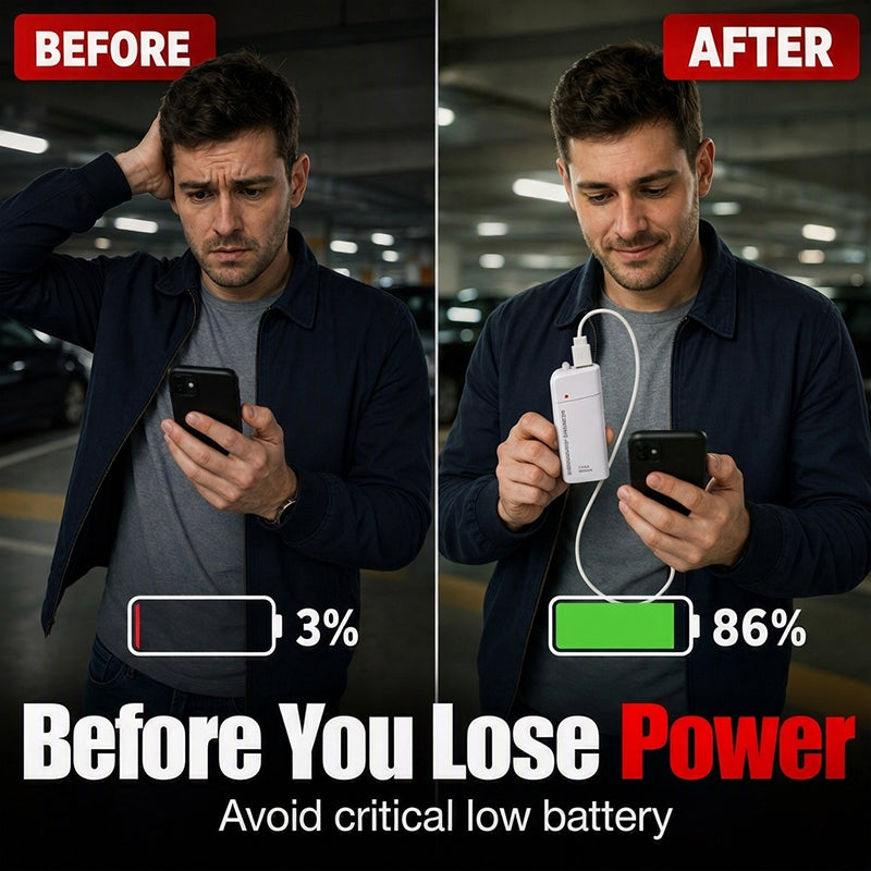 AA-batterij powerbank met led-zaklamp | LB20300004BAI