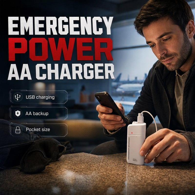 AA-batterij powerbank met led-zaklamp | LB20300004BAI