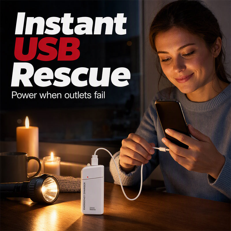 AA-batterij powerbank met led-zaklamp | LB20300004BAI
