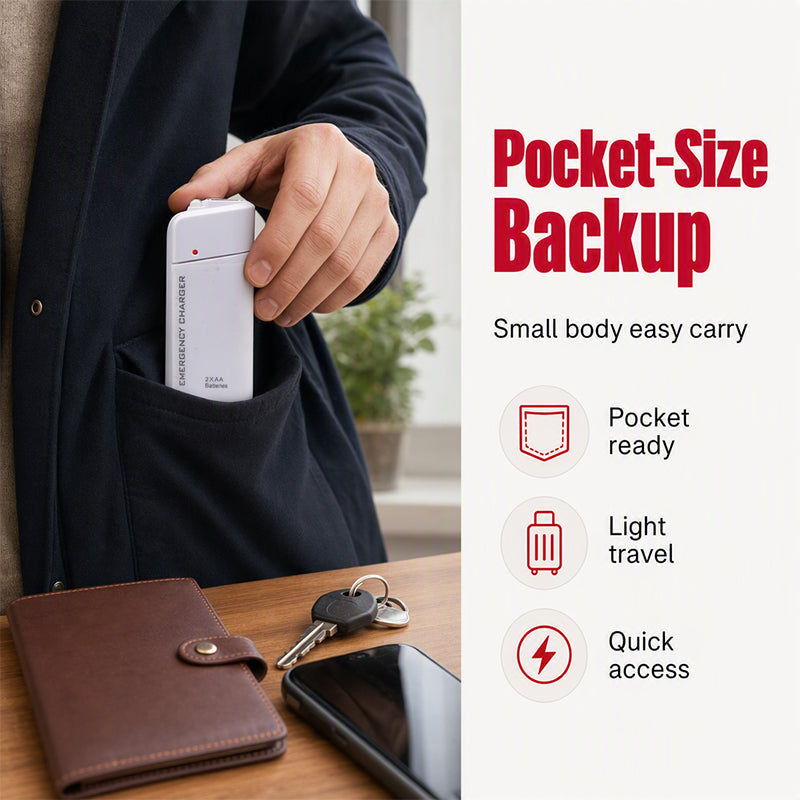 AA-batterij powerbank met led-zaklamp | LB20300004BAI