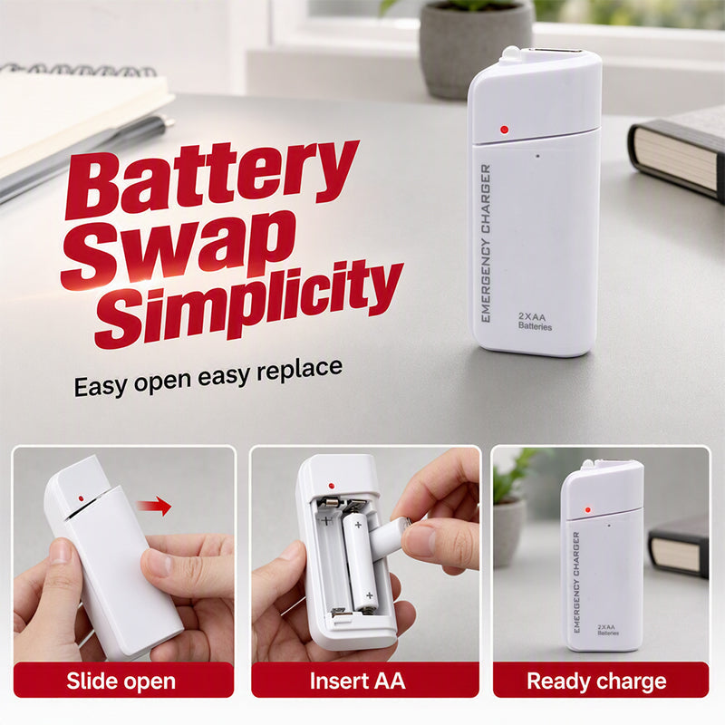 AA-batterij powerbank met led-zaklamp | LB20300004BAI