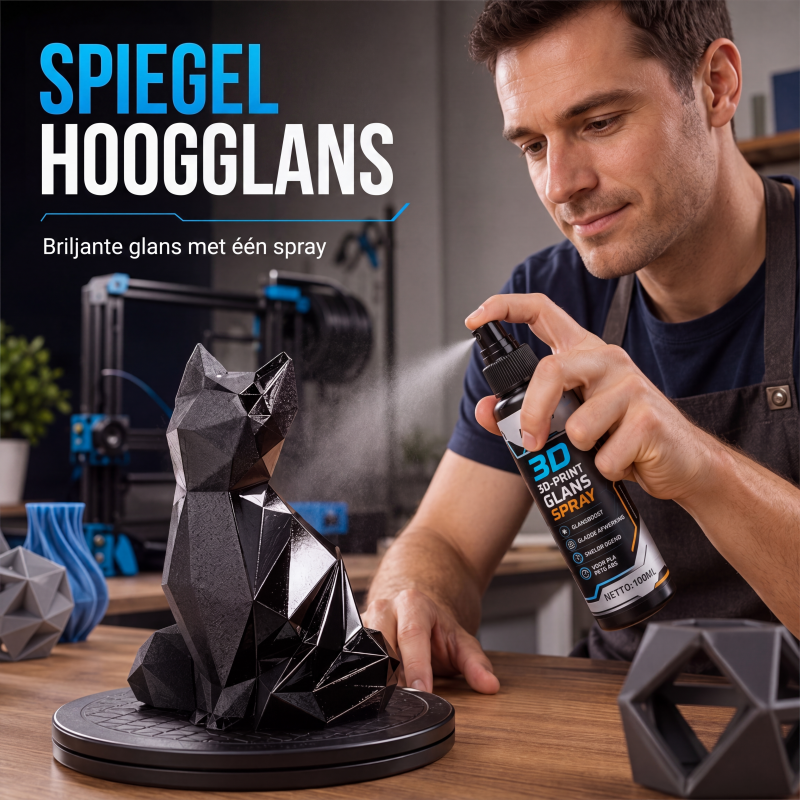 Sneldrogende glansspray voor 3D-printer met laaglijnenverminderaar | LE40550302