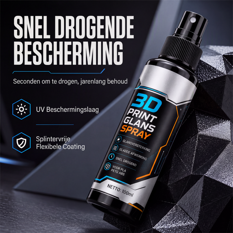 Sneldrogende glansspray voor 3D-printer met laaglijnenverminderaar | LE40550302