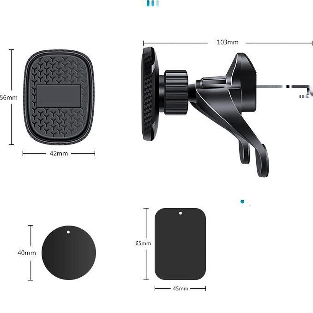 Magnetische telefoonhouder voor ventilatierooster met 360 graden rotatie