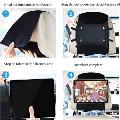 Universele hoofdsteun tablethouder voor in de auto
