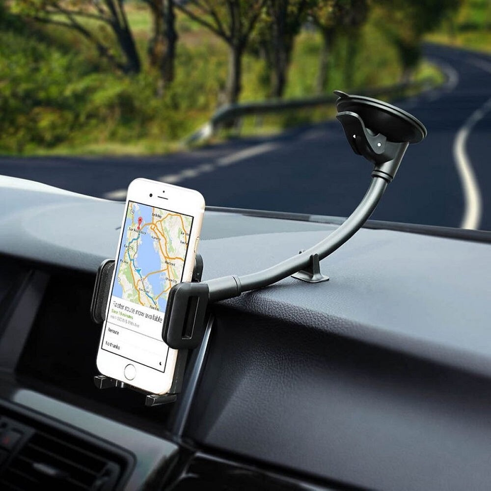 Universele telefoonhouder voor in de auto met flexibele zuignap LB516
