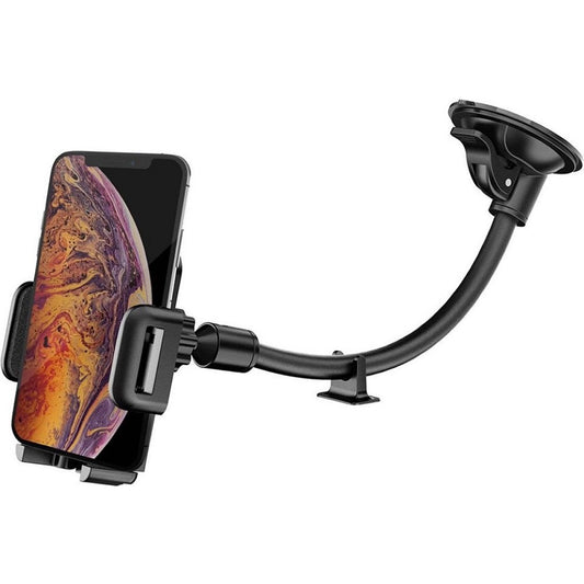 Universele telefoonhouder voor in de auto met flexibele zuignap LB516