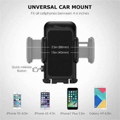 Universele telefoonhouder voor in de auto met flexibele zuignap LB516
