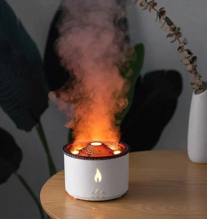 Aromatherapie luchtbevochtiger met realistisch vlameffect