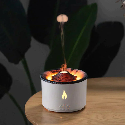 Aromatherapie luchtbevochtiger met realistisch vlameffect