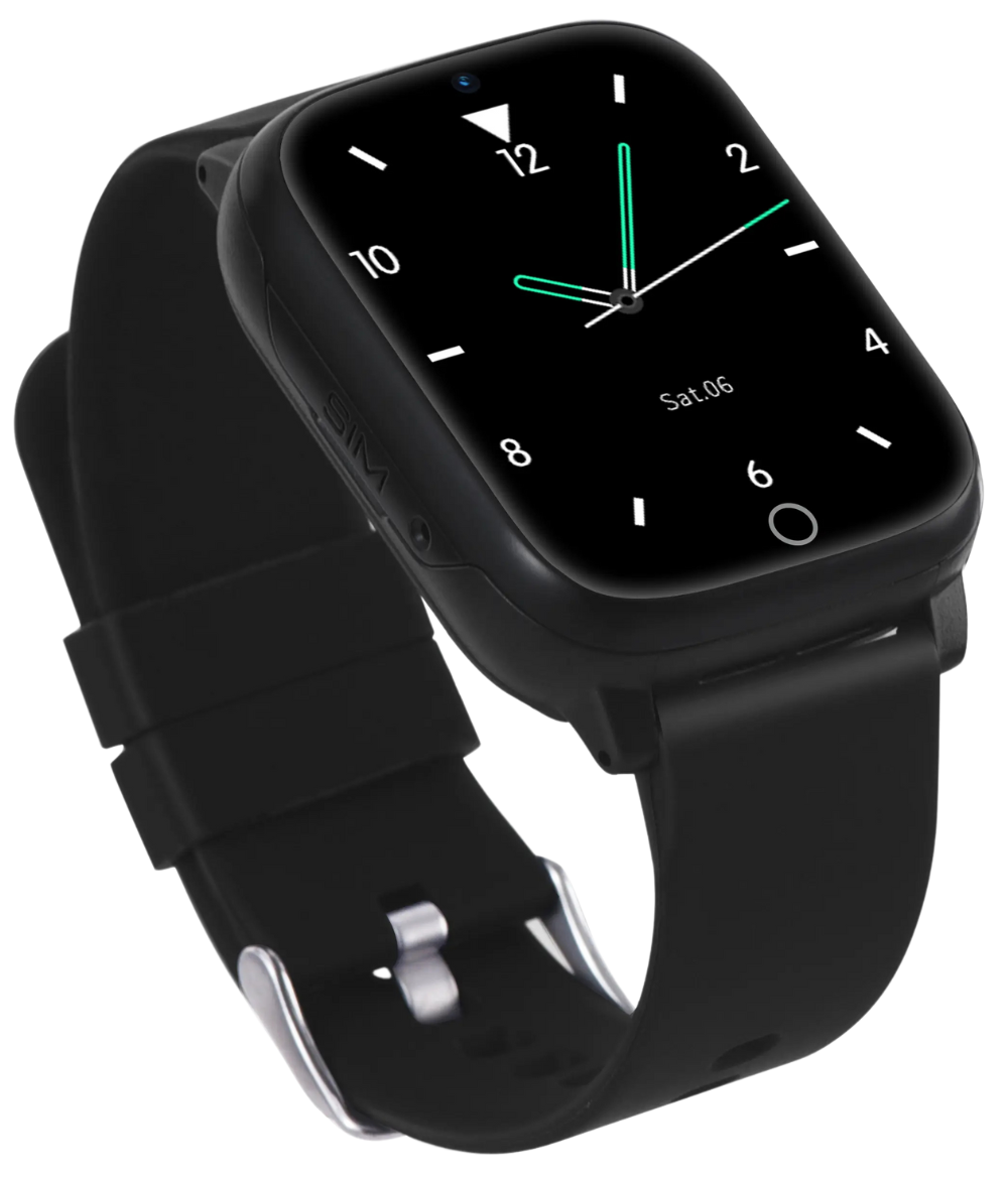 Senioren smartwatch met SOS-knop en valdetectie
