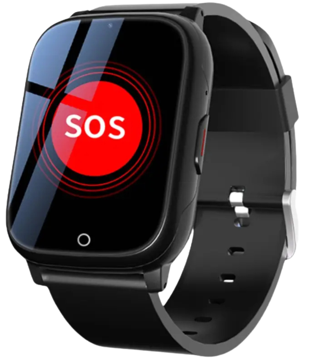 Senioren smartwatch met SOS-knop en valdetectie