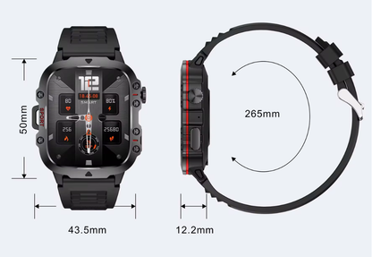 Sportieve smartwatch met 140 sportmodi