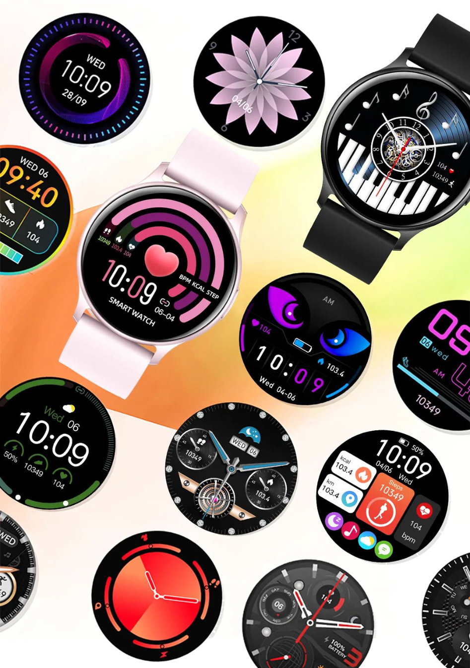 Waterdichte smartwatch met bluetooth bellen SM0030ZW