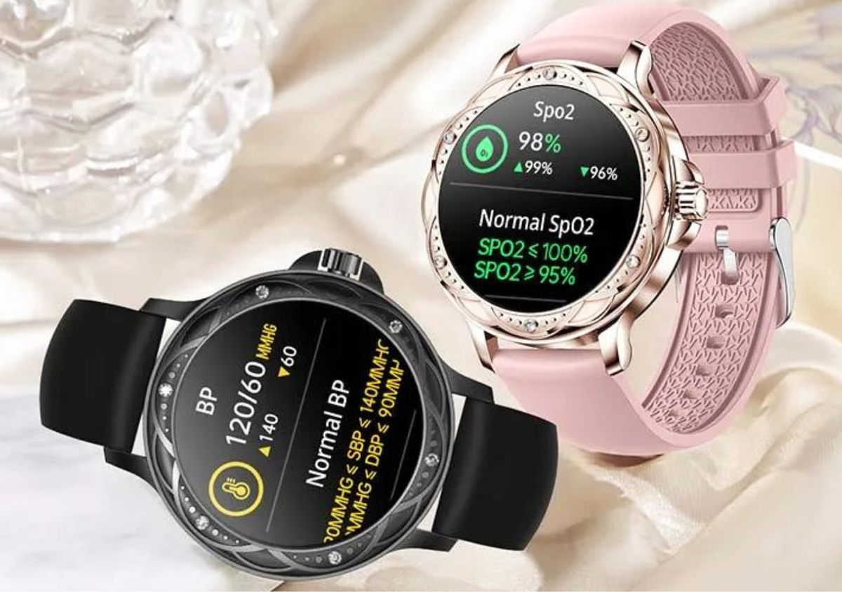 Dames smartwatch met bluetooth bellen en 100 sportmodi | SM0100RG