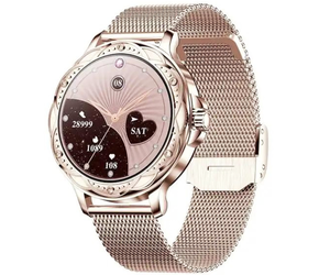 Dames smartwatch met bluetooth bellen en 100 sportmodi | SM0100RG