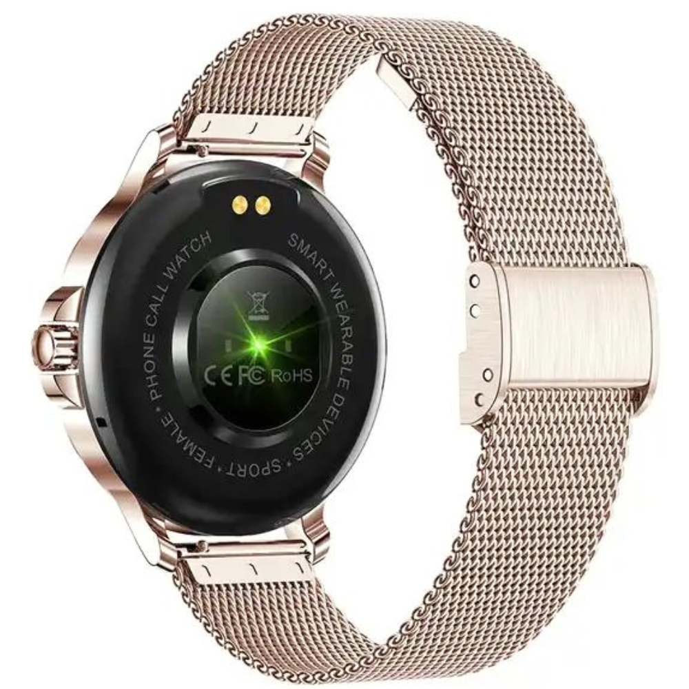 Dames smartwatch met bluetooth bellen en 100 sportmodi | SM0100RG