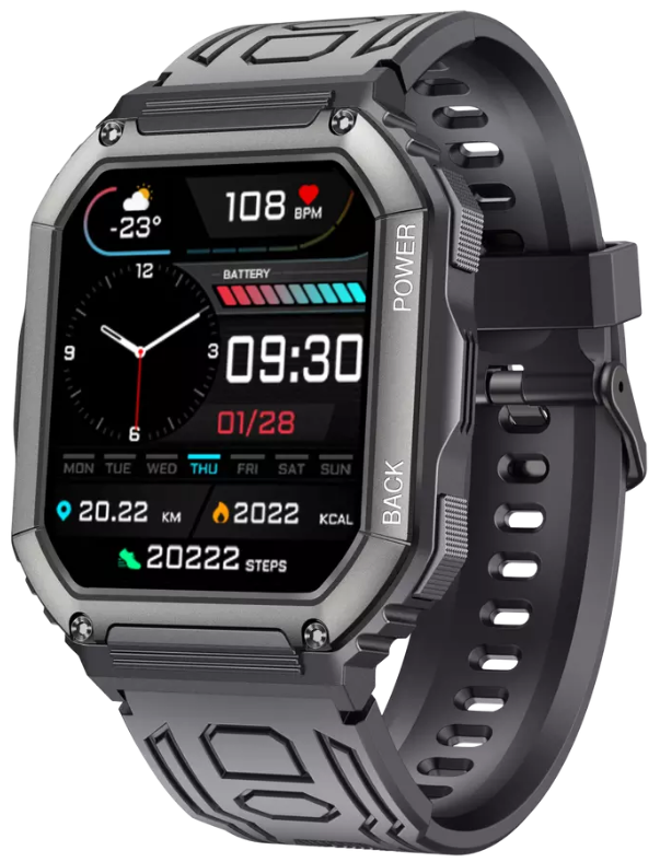 Outdoor smartwatch met krasbestendig hd scherm | 8720892045270