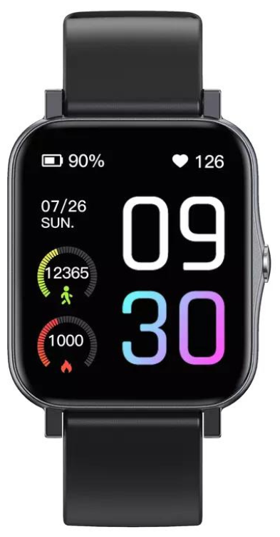 Waterdichte smartwatch met hartslagmeter en 100 sportmodi