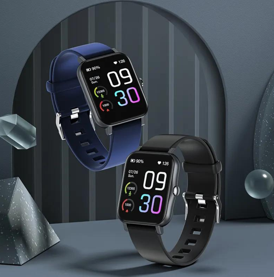 Waterdichte smartwatch met hartslagmeter en 100 sportmodi