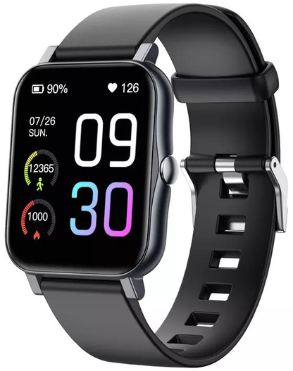 Waterdichte smartwatch met hartslagmeter en 100 sportmodi
