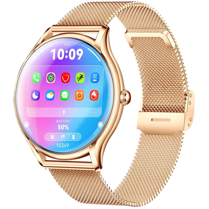 Dames smartwatch met AMOLED scherm en bluetooth bellen | SM000110