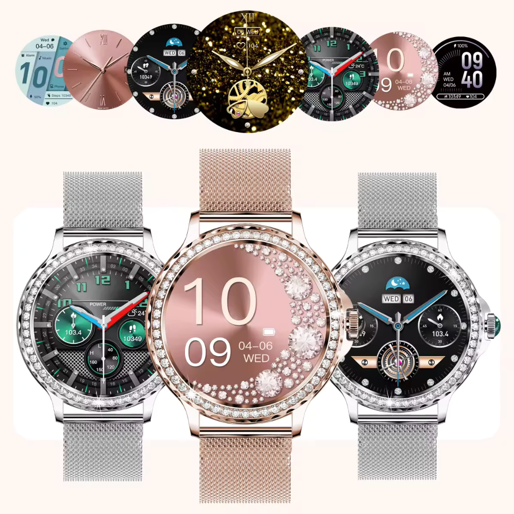 Dames smartwatch met bellen via bluetooth