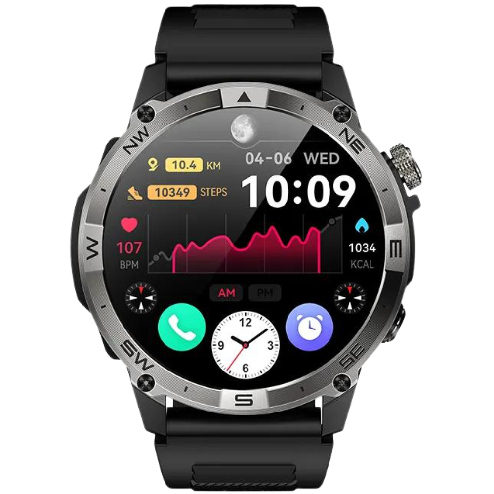 Sportieve smartwatch met ingebouwde GPS en bluetooth bellen