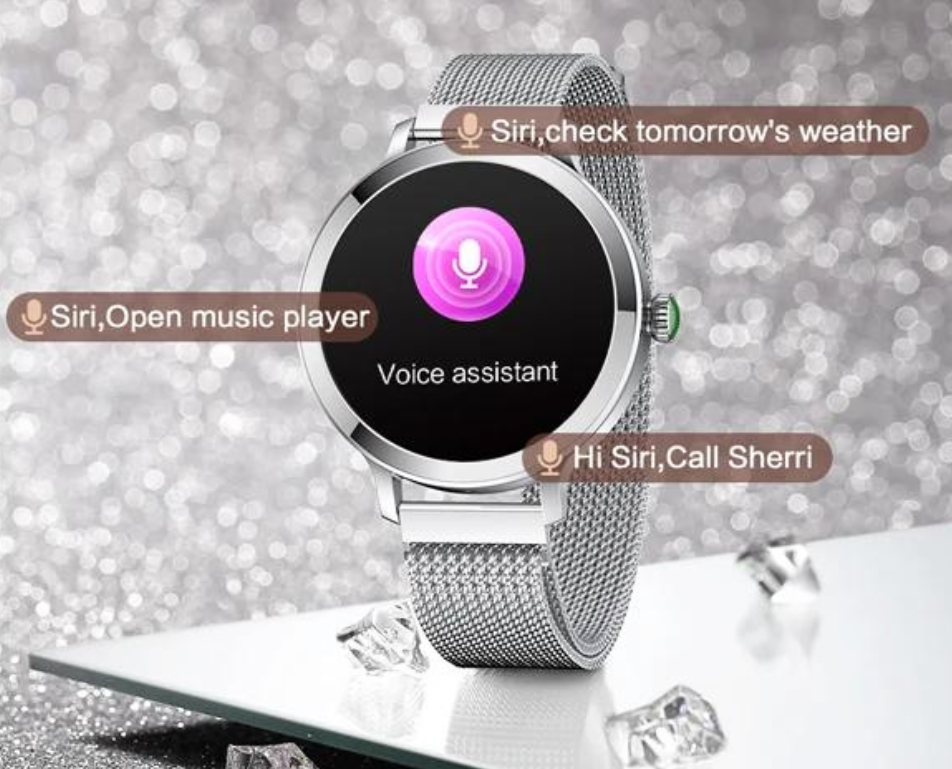 Dames smartwatch met 1,1 inch AMOLED scherm
