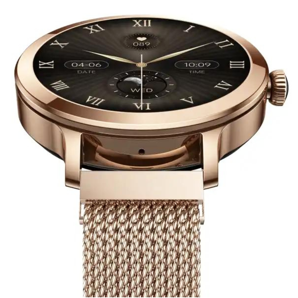 Dames smartwatch met 1,1 inch AMOLED scherm