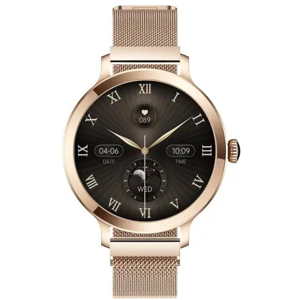 Dames smartwatch met 1,1 inch AMOLED scherm