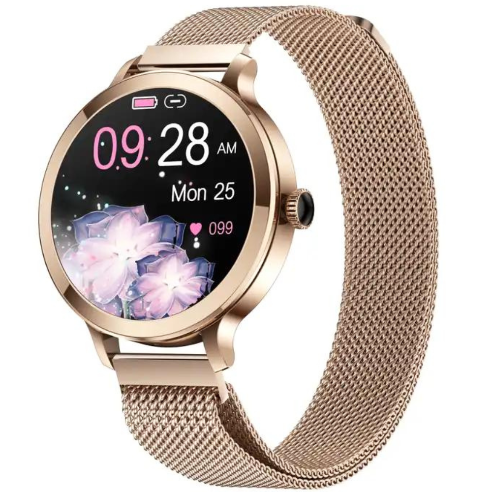 Dames smartwatch met 1,1 inch AMOLED scherm