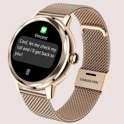 Dames smartwatch met bluetooth bellen en 125 sportmodi | 8721001520244