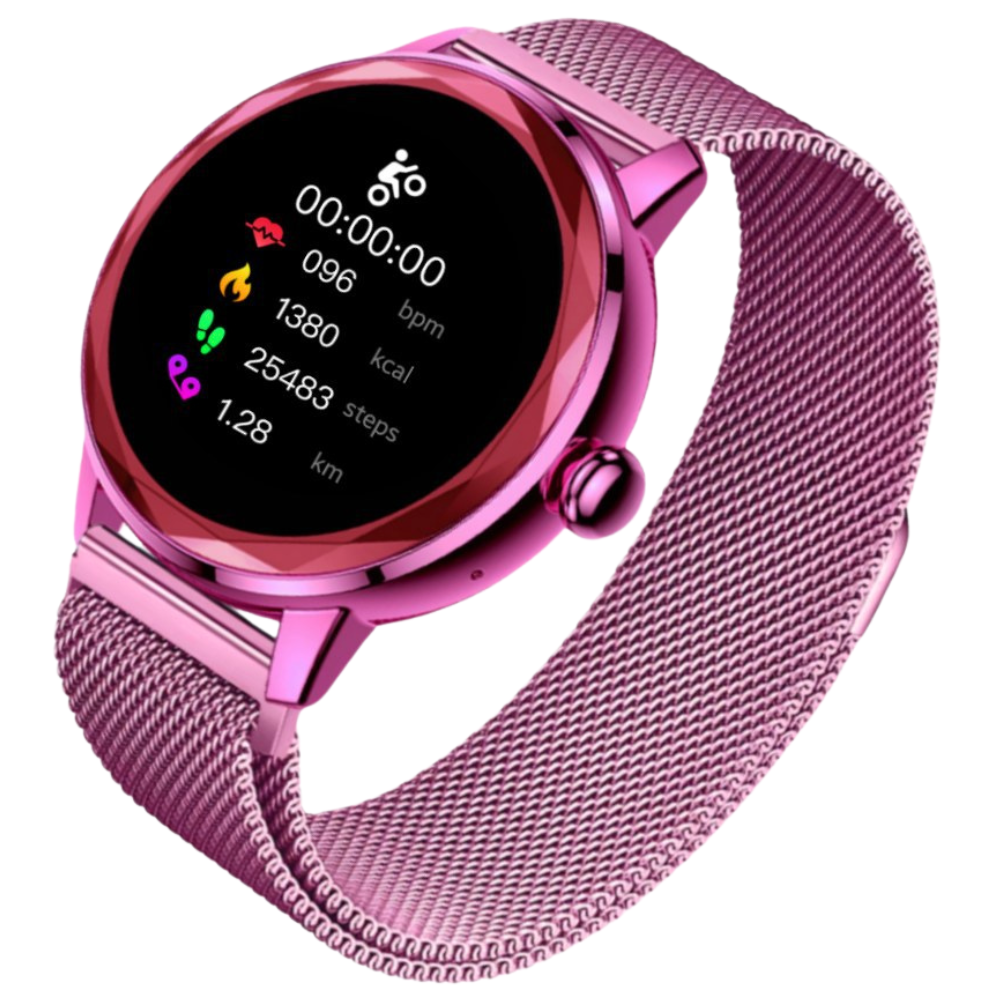 Dames smartwatch met bluetooth bellen en 125 sportmodi | 8721001520244